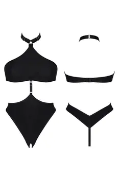 schwarzer Body LXNita001 - XXL