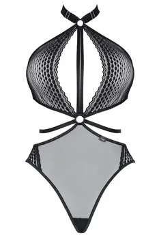 schwarzer Body ouvert LXReyna001 - XXL