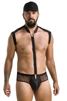 schwarzes Harness Set 038 - 2XL/3XL