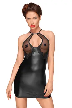 Powerwetlook Kleid F185 - 3XL