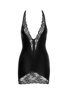 F283 Powerwetlook Minikleid - 3XL