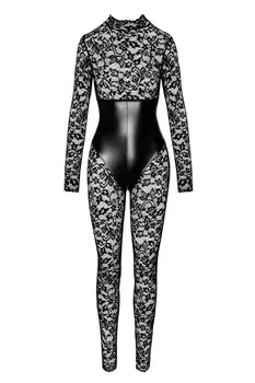 F299 Bodystocking mit Unterbrust-Corsage - 3XL