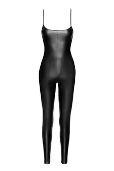 F316 Wetlook Catsuit ouvert - 3XL