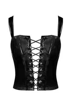 F379 Dominae Lack Corset Top - 3XL