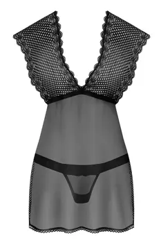 857-BAB-1 Babydoll schwarz - L/XL