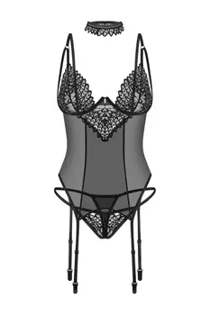 Strapshemd Set Donarella schwarz - XL/2XL