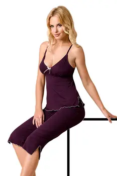 violetter Pyjama PY017 XXL