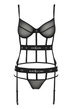 schwarzes Corset PA595627 - 2XL/3XL