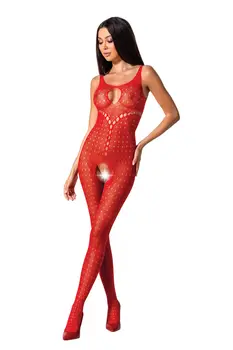 roter ouvert Bodystocking BS078 - S/L