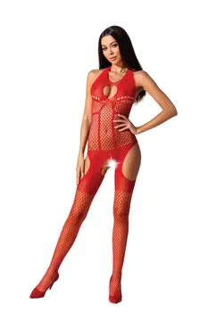 roter ouvert Bodystocking BS079 - S/L