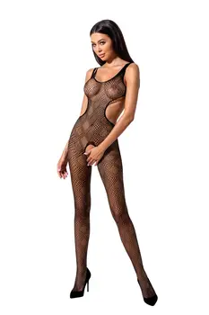 schwarzer ouvert Bodystocking BS085 - S/L
