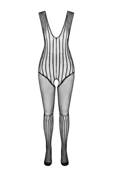 schwarzer ouvert Bodystocking BS103 - S/L