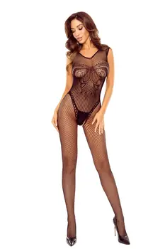 schwarzer ouvert Bodystocking BS120 - S/L