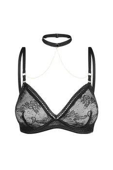2618 BH-Träger, Halsband und goldenen Ketten - One Size