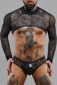 Crop Top REGaspar001 schwarz - 2XL