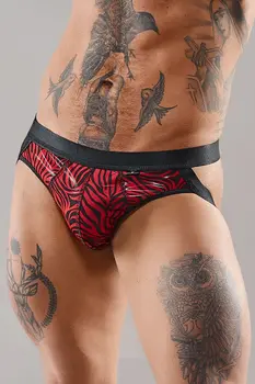 Jock Strap REPatrick001 schwarz/rot - 2XL