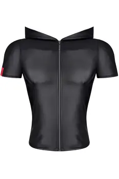 Herren Kapuzen T-Shirt RMEttore001 schwarz - 2XL