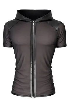 Herren Kapuzen T-Shirt ADGinter001 schwarz - 2XL