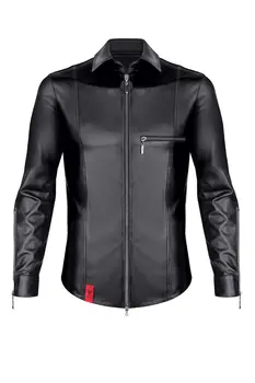 langarm Herren Shirt RMPasquale001 schwarz - 2XL