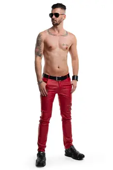lange Herren Hose RMTommaso002 rot - 2XL