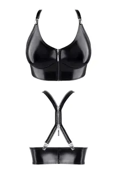 schwarzes Damen-Top TDEike001 - 2XL