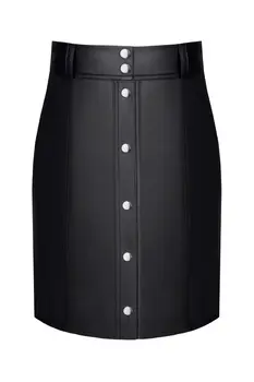 schwarzer Damen-Rock TDLeonore001 - 2XL