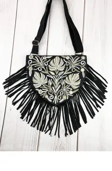 Suede Embroidered Bags