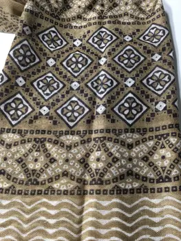 Hand Painted Wool And Silk Blend Scarf