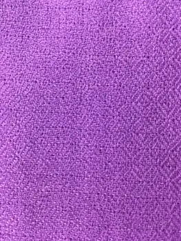 Purple Wool And Silk Solid Lightweight Scarf