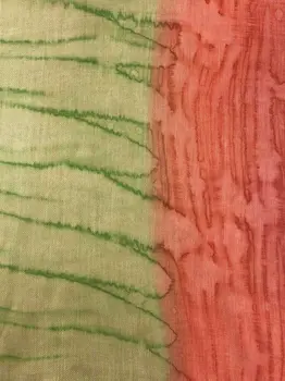 Green Modal Silk Hand Painted Watercolor Scarf