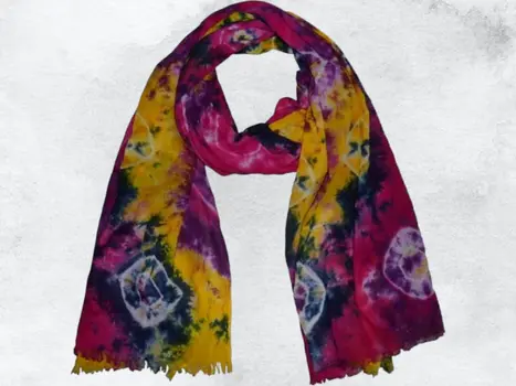 Handmade Cotton Tie-Dye Monsoon Scarf