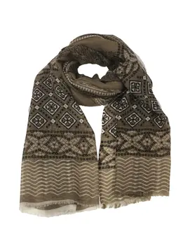 Hand Painted Wool And Silk Blend Scarf