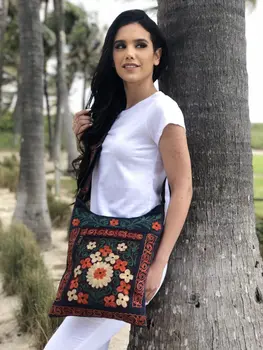 Suede Embroidered Bags
