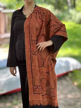 Limited Edition Hand Embroidered Wool Shawl