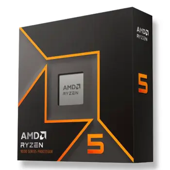 AMD Ryzen 5 9600X CPU, AM5, 3.9GHz (5.4 Turbo), 6-Core, 65W, 38MB Cache, 4nm, 9th Gen, Radeon Graphics, NO HEATSINK/FAN