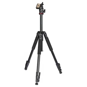 Hama Traveller 163 Ball Camera Tripod, 3-Way Ball Head, 163cm Max Height, 6.4mm Thread, Quick-Release Plate, Spirit Level, Bag