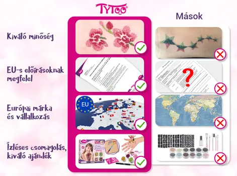 TyToo Glamorous Csillámtetoválás szett