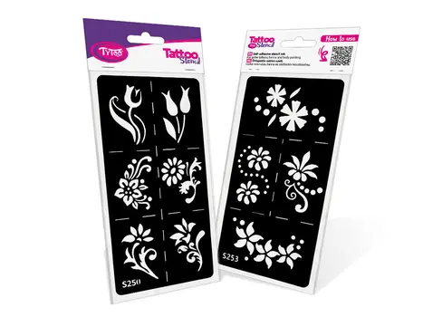 2 darabos Testfestő sablon csomag S250-S253