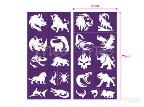 Beastly Animals - Vad állatok sablon szett