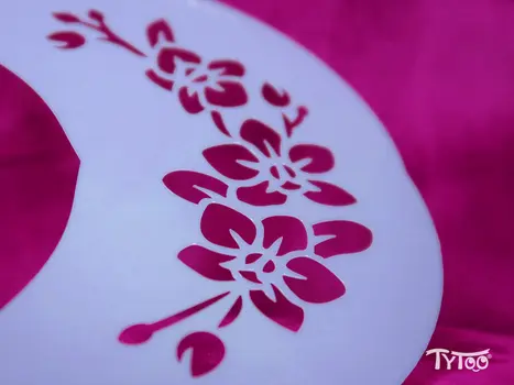 TyToo félarc sablon - Orchidea