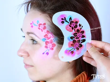 TyToo félarc sablon - Orchidea