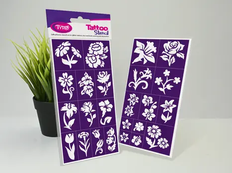 Flowers - Virágok sablon szett
