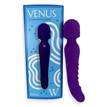 Venus - The Dual-Head Wand Vibrator/ Soft, Warming Dildo