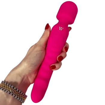 Venus - The Dual-Head Wand Vibrator/ Soft, Warming Dildo