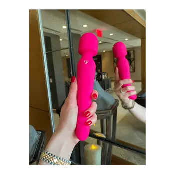 Venus - The Dual-Head Wand Vibrator/ Soft, Warming Dildo