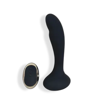 Gaea - Vibrating Black Dildo