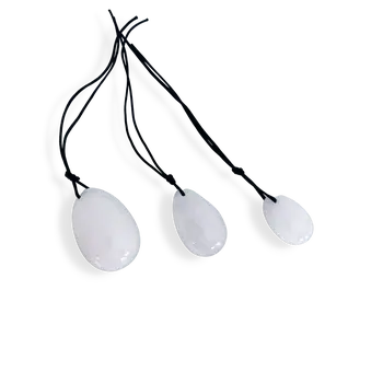 Harmonia- The Enlightenment Rose Quartz Egg Set and Clear Quartz Yoni Eggs