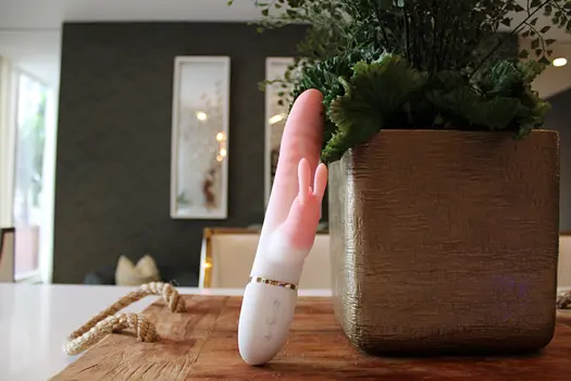 Pax - The Best Thrusting Rabbit Vibrator in Dreamy Pink and White