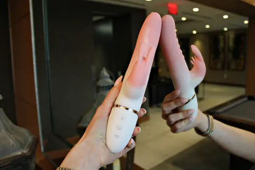 Pax - The Best Thrusting Rabbit Vibrator in Dreamy Pink and White