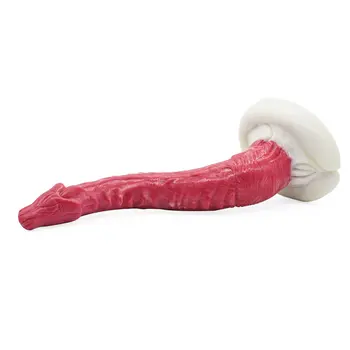 Serpens Ignis — Hellfire Silicone Snake Dildo